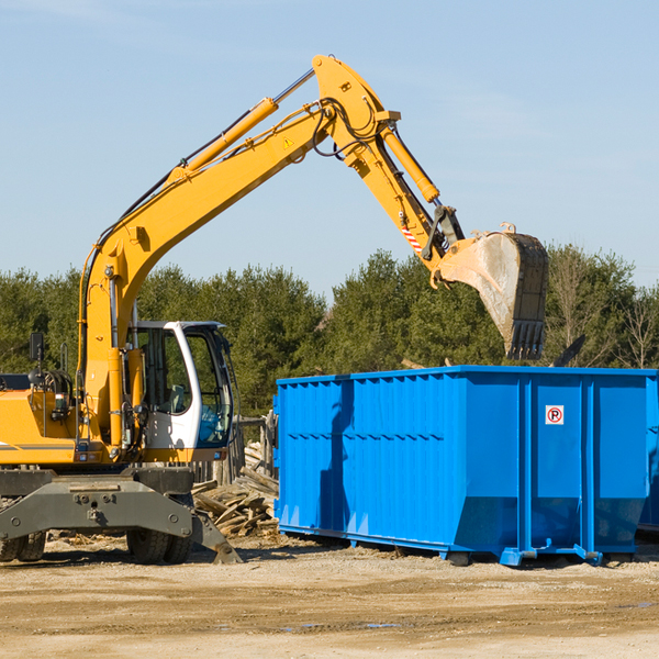 can i choose the location where the residential dumpster will be placed in West Fairlee VT